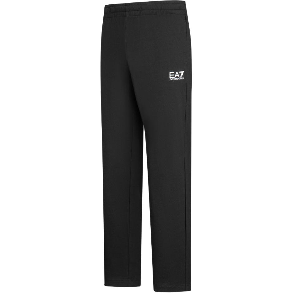 Emporio Armani EA7 FW24 Letter Logo Printed Drawstring Straight Leg Casual Pants Men bottoms Black 8NPP65-PJVRZ-1200