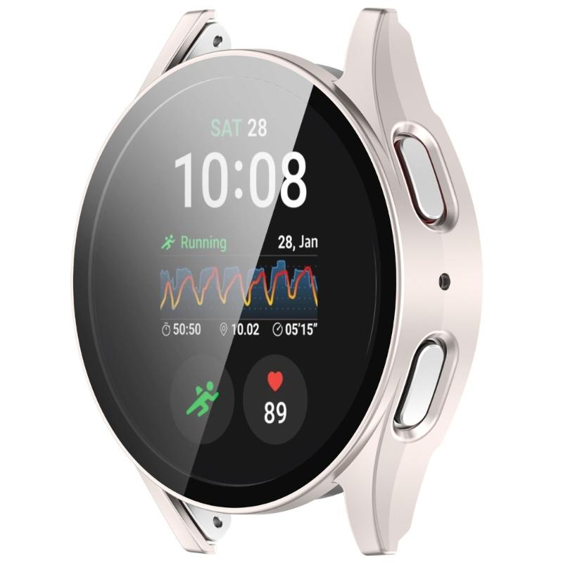 Smartwatch Protective Cover Watch Bumper Case Tempered Glass Screen Cover for Watch 7 40mm/44mm Assorted Color