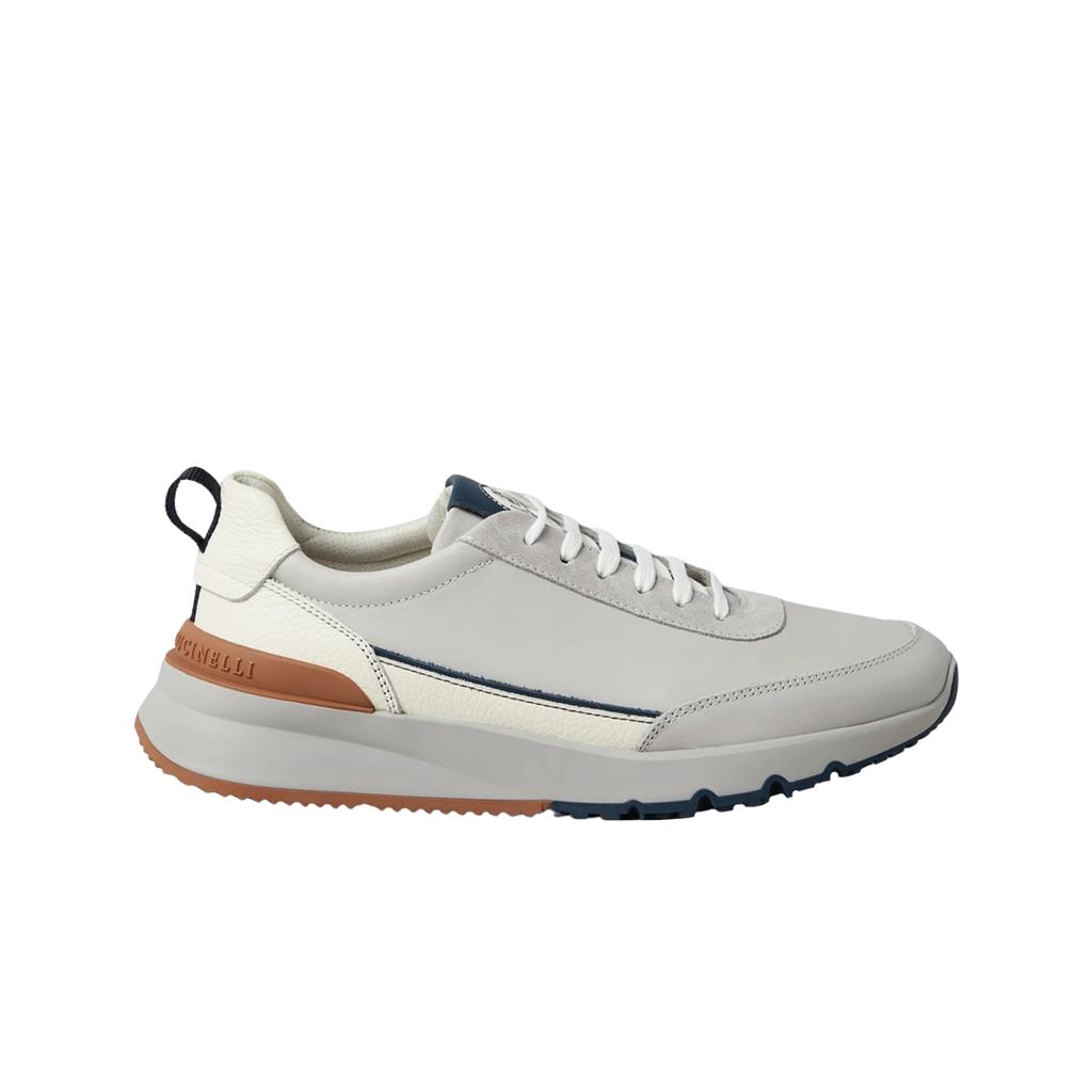 Brunello Cucinelli Calfskin Runners Grey