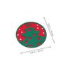 12Pcs Christmas Tree Felt Coasters Heat Insulated Cup Mats Festive Decor Winter Holiday Table Protectors Felt Coasters