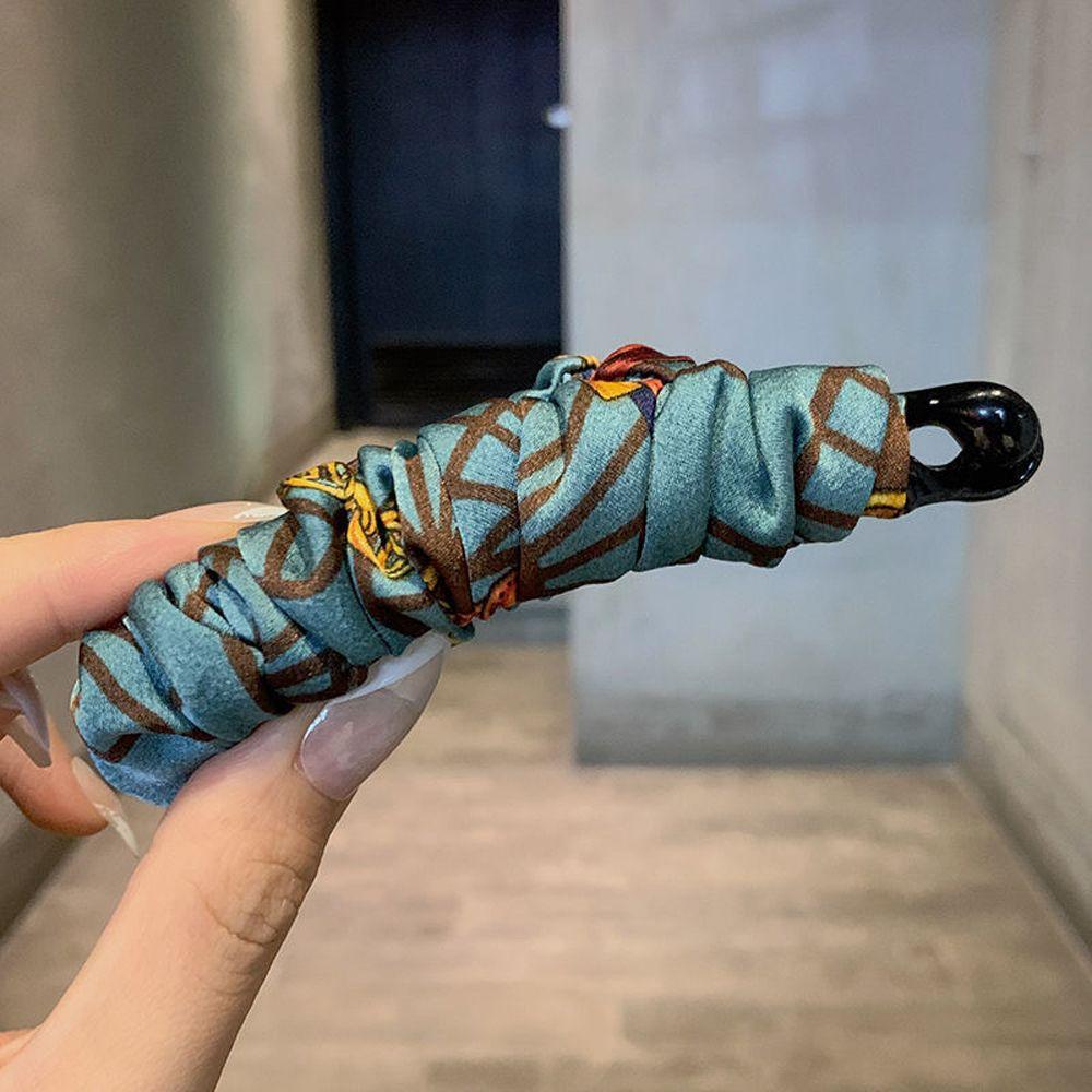 

Party Temperament Vertical Clip Women Hair Accessories Fabric Banana Clip Korean Style Hair Wear синий