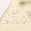 6/12/20pcs Alloy Material Tool Handle Hammer Handle Pendant Home Tool Pendant DIY Bracelet Necklace Earrings Jewelry Making Accessories