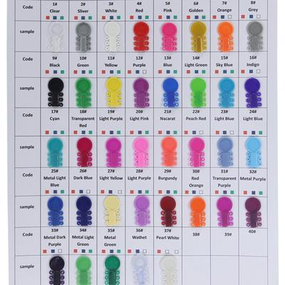 1 Packung = 1040 Stück/40 Stäbchen, kieferorthopädische Ligaturbänder, zahnärztliche elastische Bänder für Klammern, Zahnspangen, 38 Farben zur Auswahl