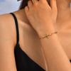 Vnox Stainless Steel Rosary Bracelet With Virgin Mary Bar, Beads Chain Cross Bracelets For Women, Prayer Faith Jewelry Gift