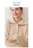Women's High Neck Cashmere Sweater - Thick, Loose, and Casual Pullover