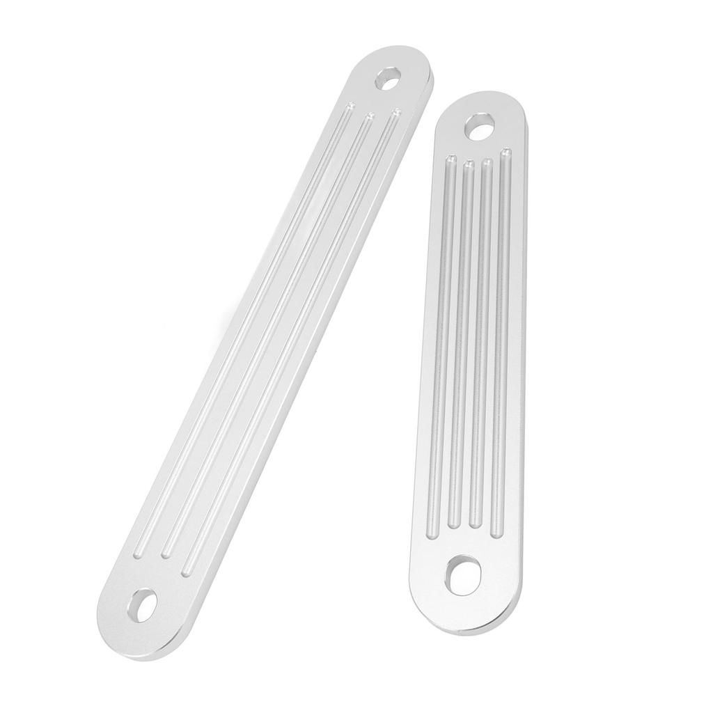 2PCS Transom Support Plate Kit for Boat Top and Lower Bolt Holes 3001.8067 Aluminum 15 X 2 Inches 12 X 2 In