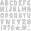 Gold Letter Stickers Bulletin Board Letters 4 Inch,Large Glitter Sticker Letters for Poster Board,108Pcs Self Adhesive Vinyl Alphabet Stickers for