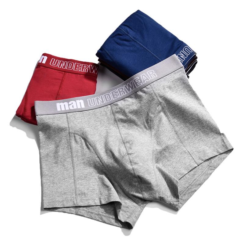 Men's Pure Cotton Mid-Waist Loose Boxer Briefs - Comfortable, Breathable, Plus Size Trunks (Long)