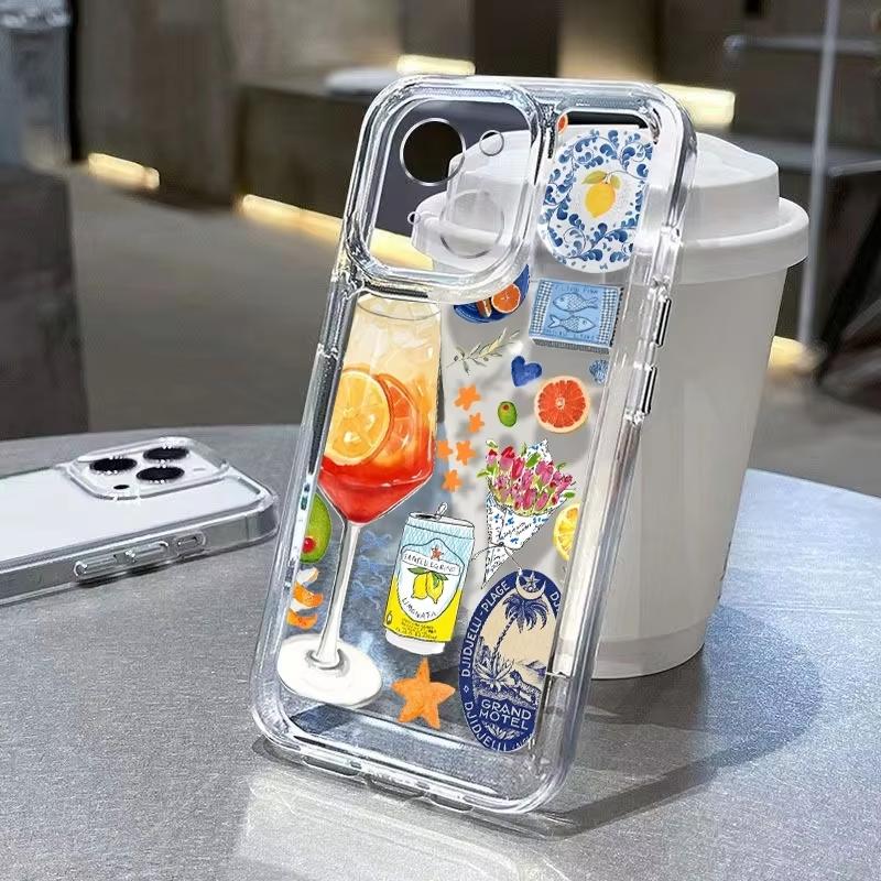

Colorful Summer Theme Lime Clear Phone Case For Xiaomi Mi Poco X6Pro X6 X7 X5 Pro Mi Poco F7 Pro F6 F5 Silicone Cover Poco F5 Pro 5G