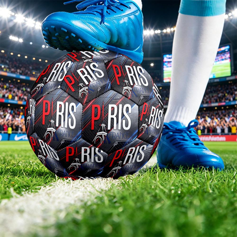 France Football Printed Size 5 Soccer Ball Wear Resistant Standard Adult Training Football Fan Gift for Indoor Outdoor Match Sports