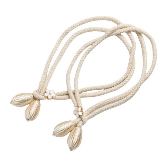 1 Pair Curtain Tiebacks Curtain Holdbacks Adjustable Buckle Oxford бежевый