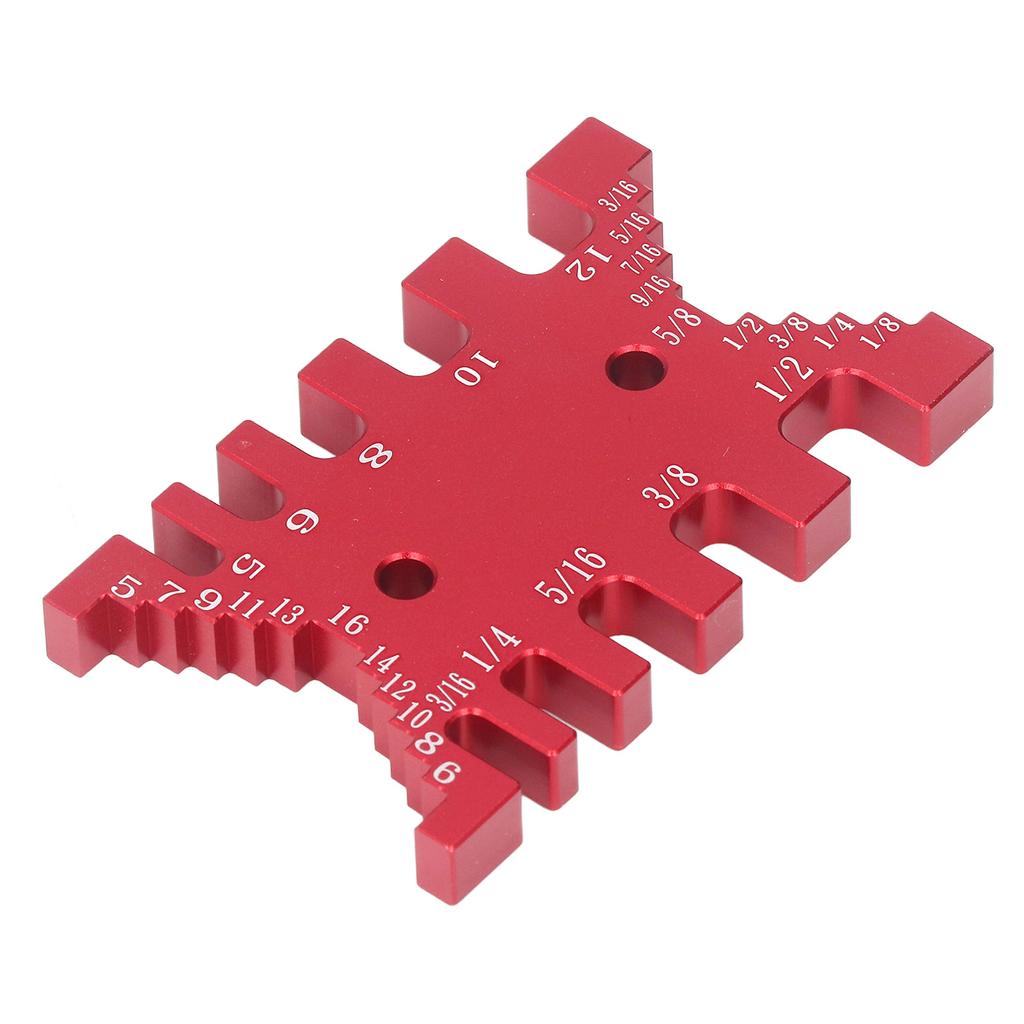 Dovetail Jig Tenon Caliper Aluminum Scale Card Measuring Woodworking Tool