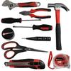 Large 26-piece Tool Set: Combination pliers, screwdrivers, and a hammer, Forcekraft