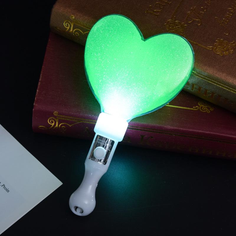 Heart and Star Glow Stick Wand - Light-Up Toy for Concerts and Events