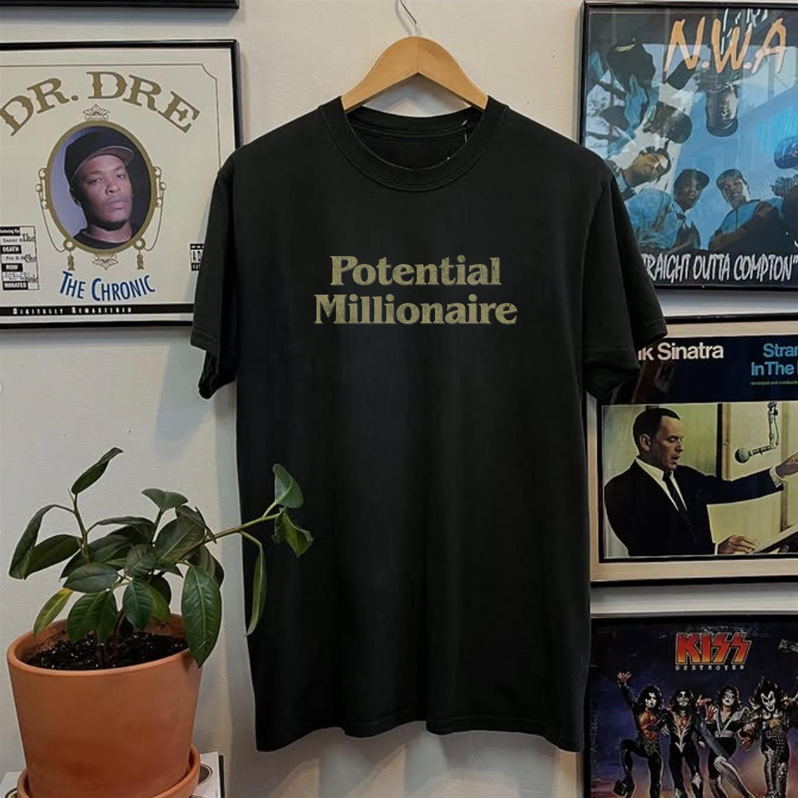 Potential Millionaire Trump Castle Aged T-Shirt Black M 4XL