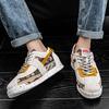 Men’s Printed Sports Shoes Casual Street Style Jogging Sneakers Students Skateboard Shoes Plus Size Height Increase