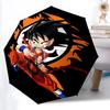 1 Stück Goku Saiyan Automatisches Auf-/Zuklapp-Regenschirm, Winddichte 8-Rippen-Konstruktion, Leichter Reise-Regenschirm 44