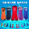 Mens Basketball Uniform Set Breathable Synthetic Jersey Shorts Youth Training Sports
