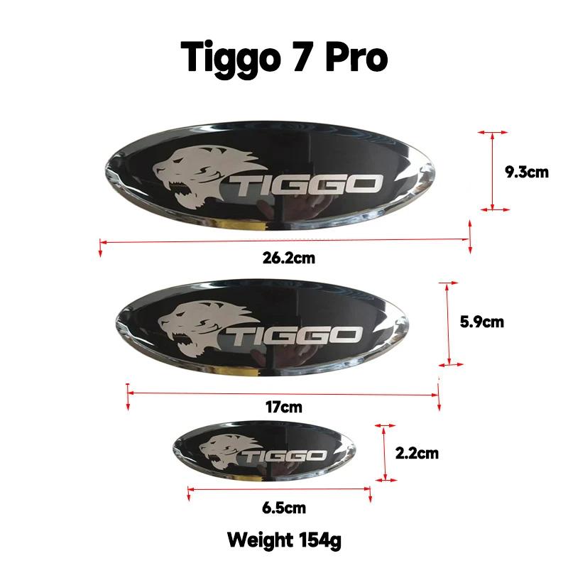 YEHUA Chery Tiggo 2 Tiggo 4 Chery Tiggo Logo Chery Tiggo 7 8 Pro Black Badge Tiger Head Logo Grill Hood Sticker 2013-2025 NN2