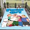 Tappeto in Velluto di Cristallo con Design di Family Guy, Tappetino Antiscivolo Morbido per Decorazione Soggiorno Camera da Letto