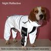 Waterproof Outdoor Large Dog Raincoat Reflective Sunscreen Jacket Pet Hoodie Medium-Large Size Clothes Raincoat Jumpsuit