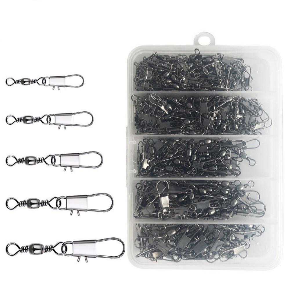 

210 шт./коробка B-тип штифт восьмикольцевой соединитель бутылочная вертлюжка быстрая вертлюжная застежка рыболовные снасти аксессуары A