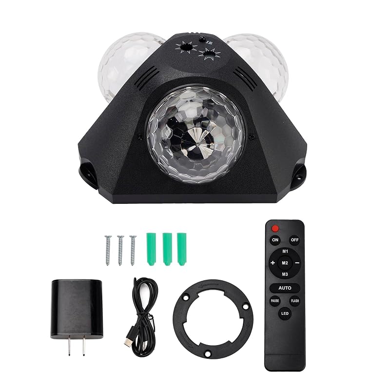 Frezon Disco Ball Lights Party Lights Stage Lighting 3 Magic Balls for Home Karaoke - Dance - Birthday - Wedding - Club Party Decoration