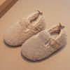 Versatile Children Shoes Simple Plush Warm Shoes New Fluffy Cotton Shoes  Winter