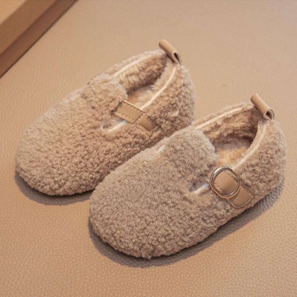 Versatile Children Shoes Simple Plush Warm Shoes New Fluffy Cotton Shoes  Winter