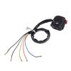 Universal Pair Classic Motorcycle Start Kill Horn Hazard Light Headlight Switch Power 12V