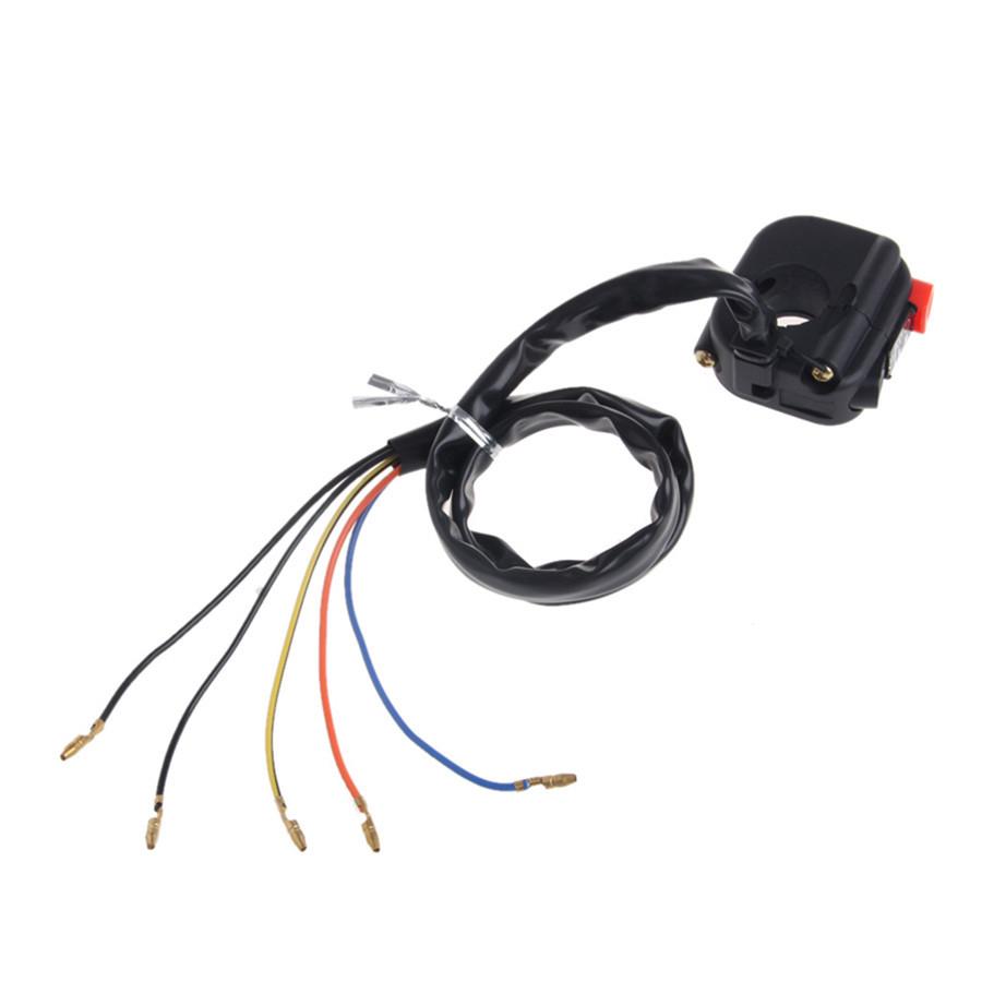 Universal Pair Classic Motorcycle Start Kill Horn Hazard Light Headlight Switch Power 12V