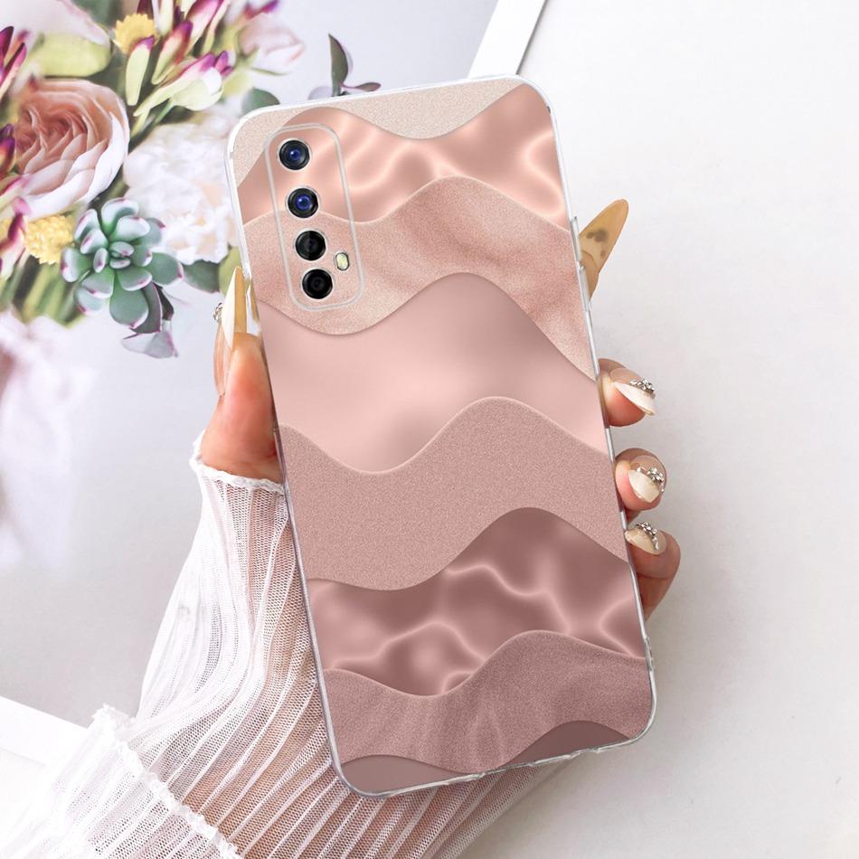 

For Realme 7 RMX2151 / 7 Pro RMX2170 Cute Flower Butterfly Cat Painted Case For Realme7 RMX2155 Soft Silicone TPU Phone Cases Realme 7 Pro
