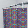 Fashionable Bath Curtains With Bright Floral Design For Bathroom Decorations Purple Orange Shower Curtain Waterproof Fabric Home