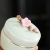 Creative Portable Mini Ceramic Storage Jar Spice Ointment Powder Bottle Small Tea Jar Storage Container Crafts Home Decoration