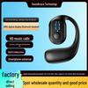 OWS Bone Conduction Over-Ear Noise-Cancelling Wireless Earphones with Digital Display - Sporty Style.