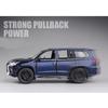 1/32 New Lexus LX570 Alloy Car Model Diecast Metal Toy Vehicles with Pull Back Sound Light 6 Open Doors for Kids Gift
