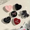 Korean Love Black Bow Bracket for Sweet Creative Back Sticker Shell Retractable Cartoon Multifunctional Folding Glue