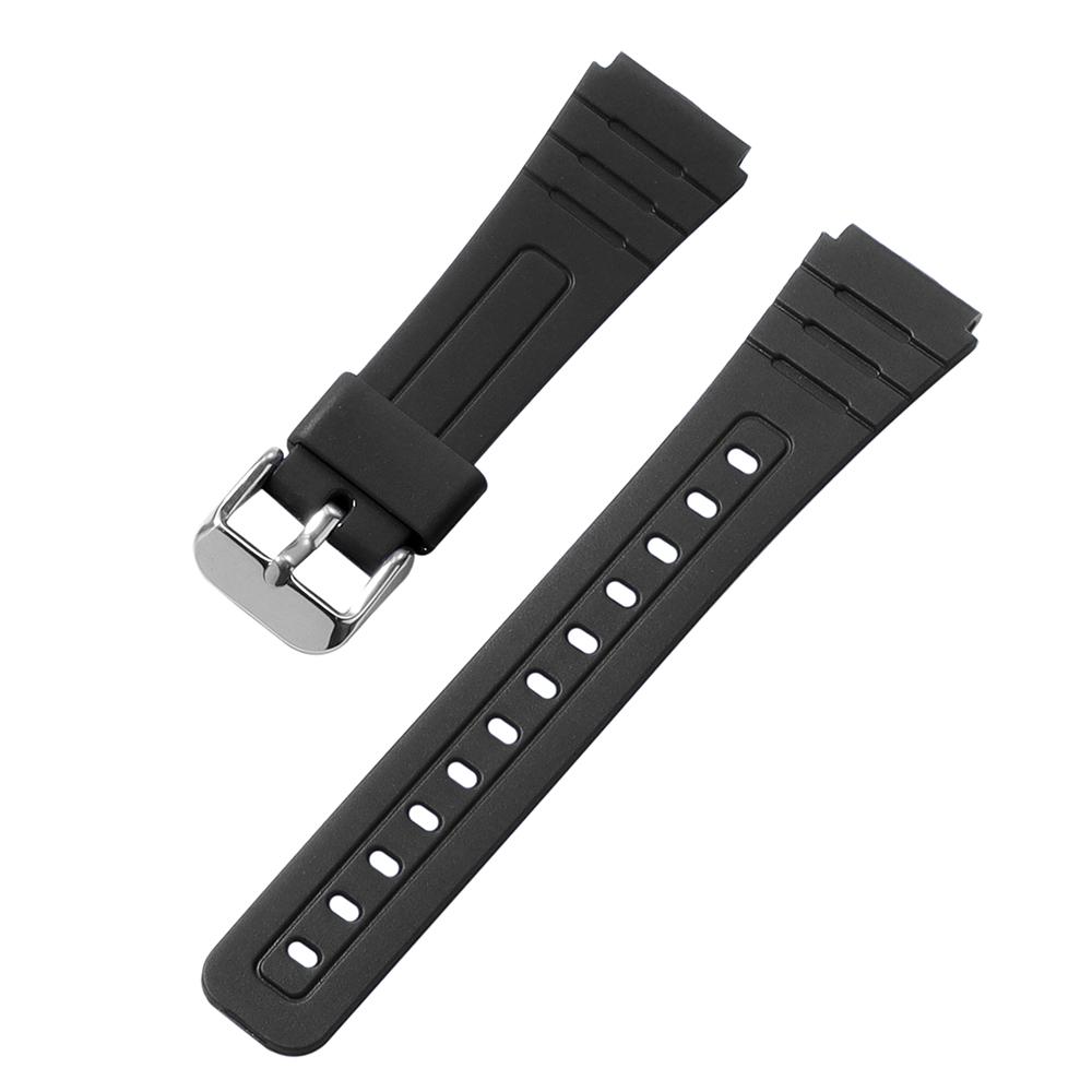 18mm Soft Silicone Watch Strap for CASIO F91W W-800H for W800H SGW400 F91W F84 F105/108 A158/168 AE1200/1300 Men Wrist Bracelet