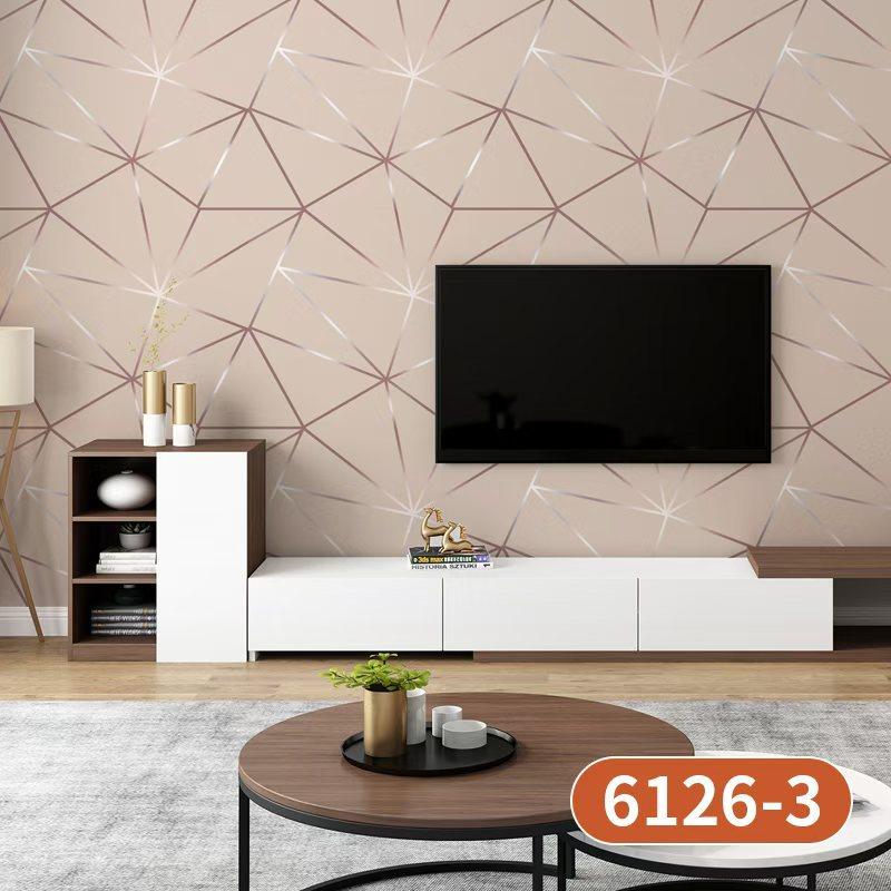 3D Geometrisk Självhäftande PVC Dra & Klistra Tapet Modern Texturerad Dekor för Vardagsrum, Sovrum, Hemma-kontor | Lätt Avtagbar Väggdekal