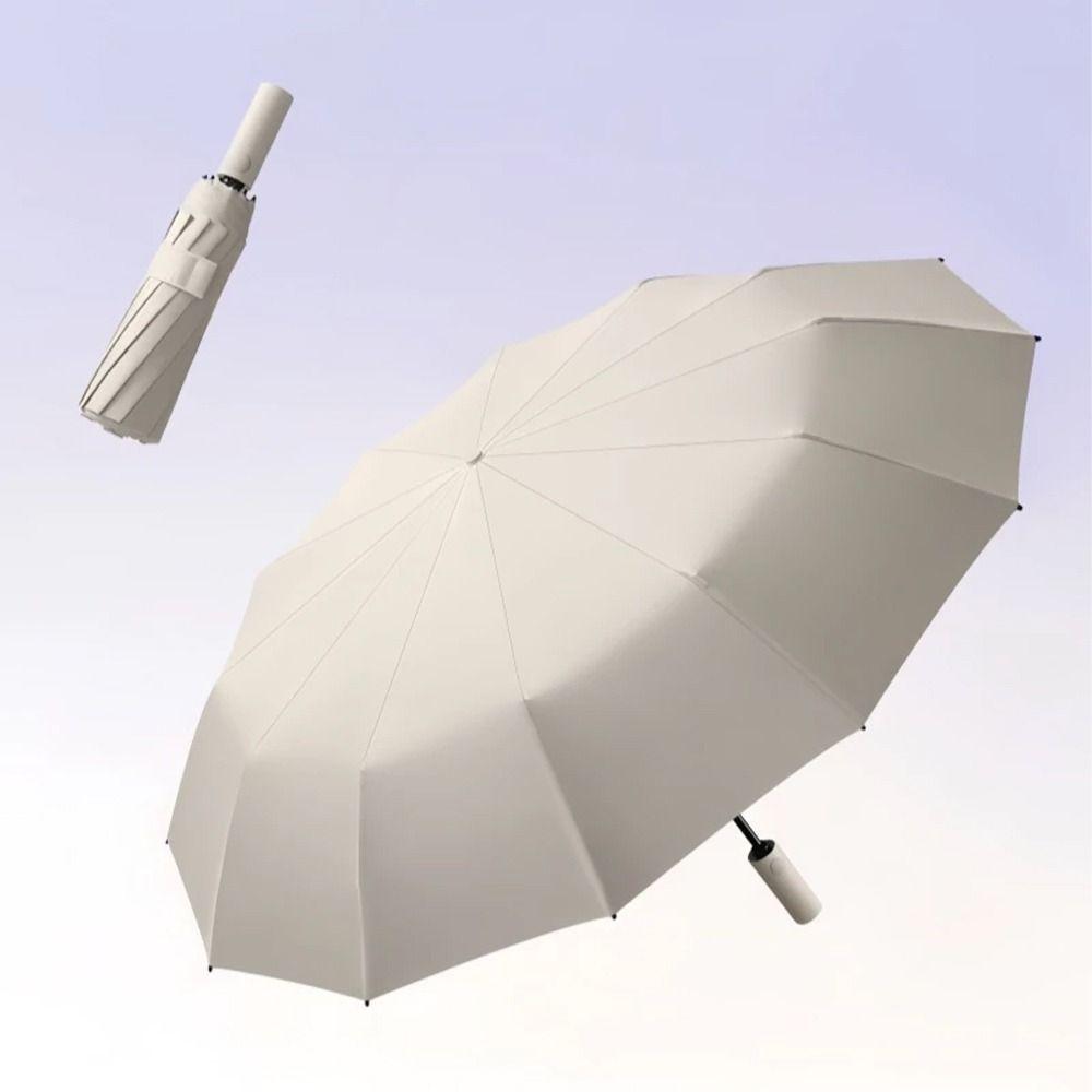 Reinforce Structure Automatic Folding Umbrella Super Large Sun Rain Umbrella  Walking