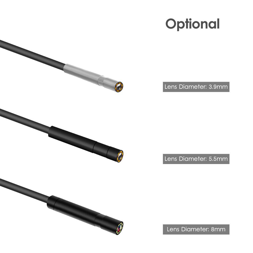 Industrial Endoscope 1080P Digital Borescope IP68 Water Resistant Scope Camera Electronic Camera Video Picture Taking