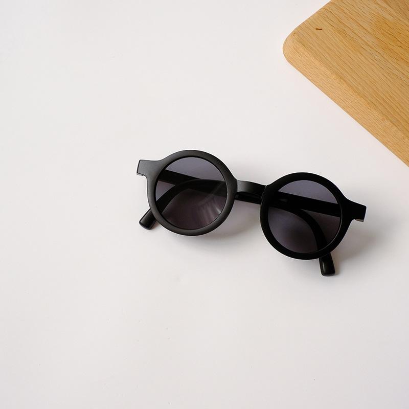 Vintage Children Small Frame Circle Sunglasses UV400 Folding Sun Glasses for Boys Girls Outdoor Shading Eyewear