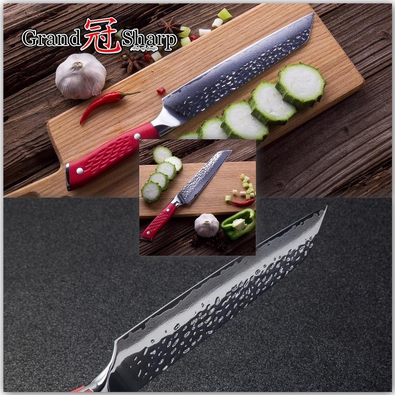 8.5 Inch Damascus Chef Knife Japanese Damascus Stainless Vg10 Steel Kitchen Kiritsuke Knife Cooking