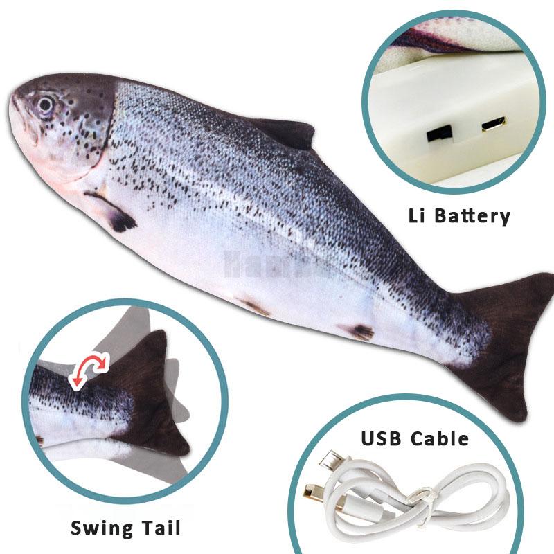 

Детская электрическая игрушка-рыба, плюшевая имитация животных, электрические качели, рыбка, успокаивающая игрушка для кошек и домашних животных для детей и взрослых, подарок на день рождения, Рождественский подарок