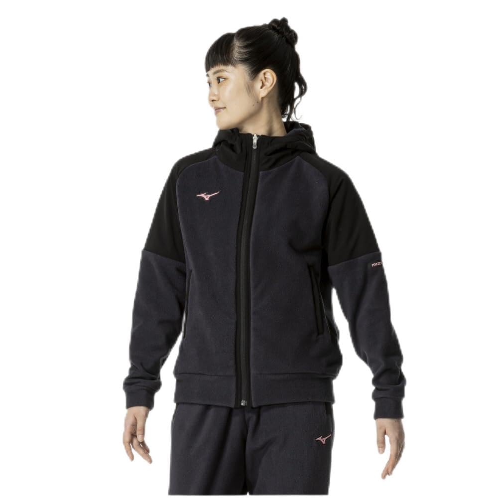 

Тренировочная износостойкая флисовая толстовка с капюшоном Parka Water Repellent Warm 32MCB880 Black [Mizuno] Женская чёрный