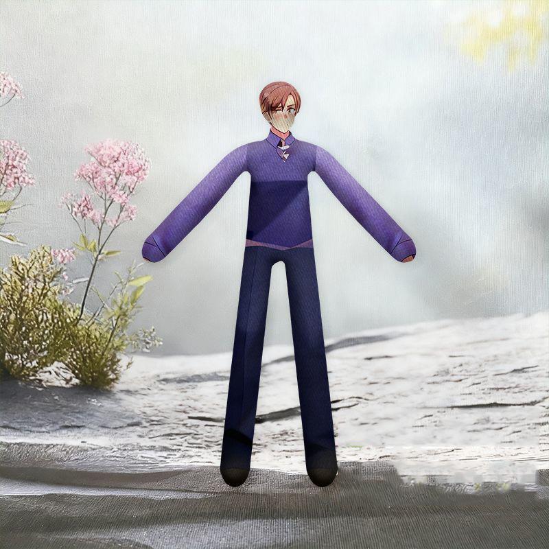 Anime Hetalia World Stars Alfred Jones Francis Bonnefoy Cosplay Pop Abstract Slank Draaibare Vorm Katoenen Pop Kamerdecoratie