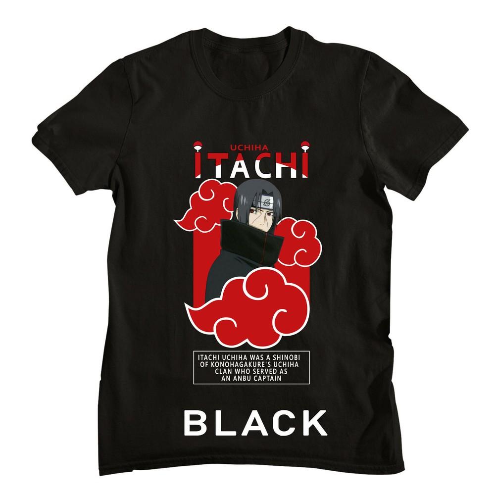Naruto Shippuden Itachi Uchiha T-shirt ,Uchiha Clan T-shirt, Anime Graphic tee Unisex T-Shirt XL
