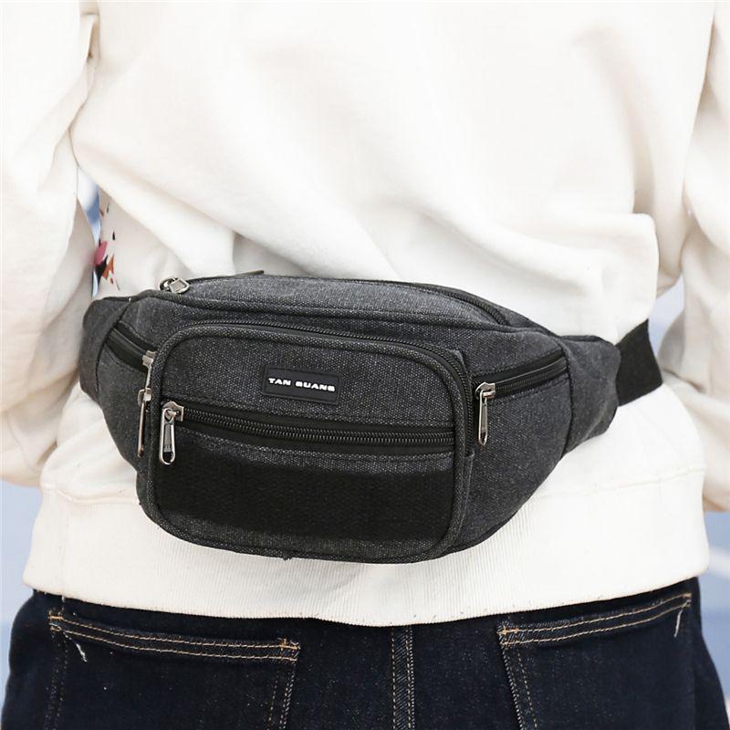Durable Multi-layer Outdoor Waist Bag - Large Capacity for Running, Phone, Tools, and Money.
