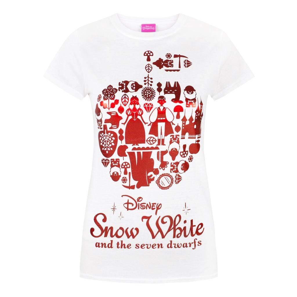 Disney Womens/Ladies Snow Foil T-Shirt