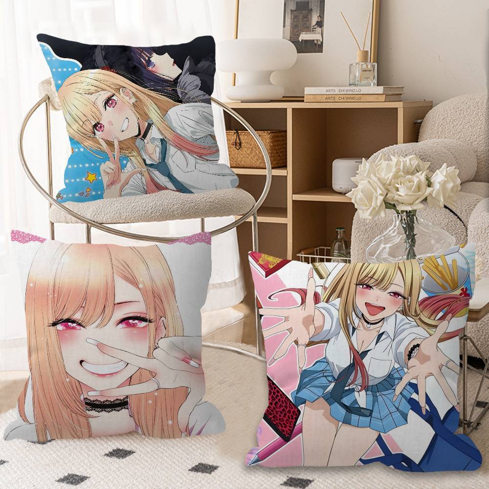 Kawayii My D-dress Up Darling Pillow Cushion Cover Pillowcase Living Room Sofa Home Decor Customized